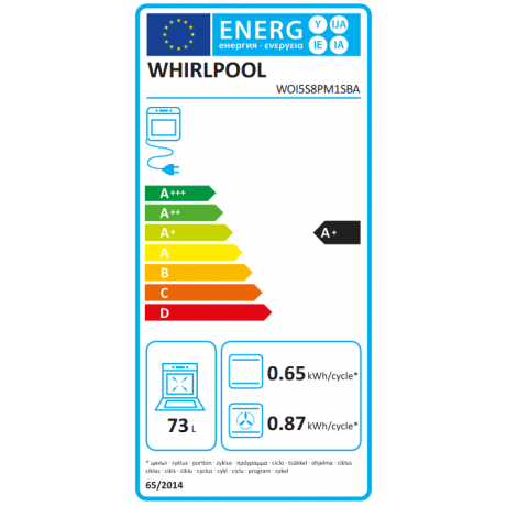 WHIRLPOOL WOI5S8PM1SBA Εντοιχιζόμενος Φούρνος 73lt με Πυρόλυση WHIRLPOOL WOI5S8PM1SBA Εντοιχιζόμενος Φούρνος 73lt με Πυρόλυση